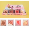 24pcs/Set Gradual powder blusher embossed printing rouge powder highlights 1