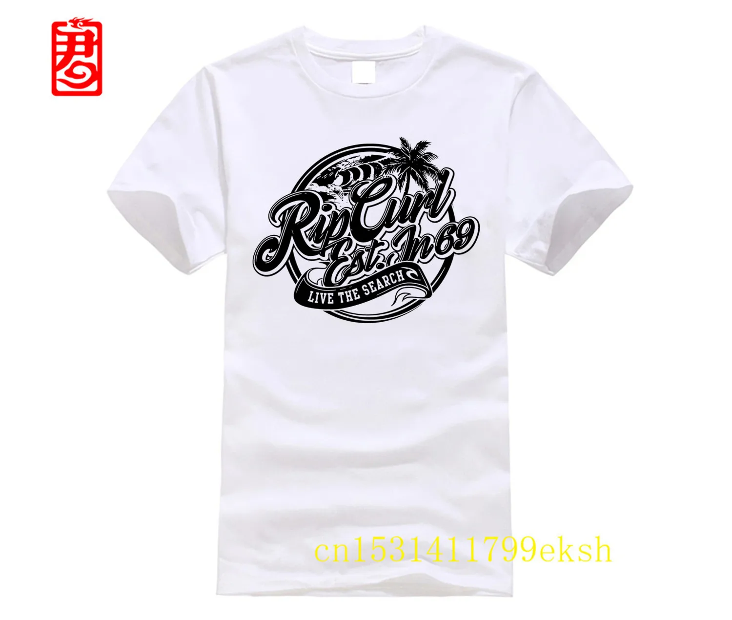 rip shirt curl skateboard skateboard Custom Men White T-Shirt Tee