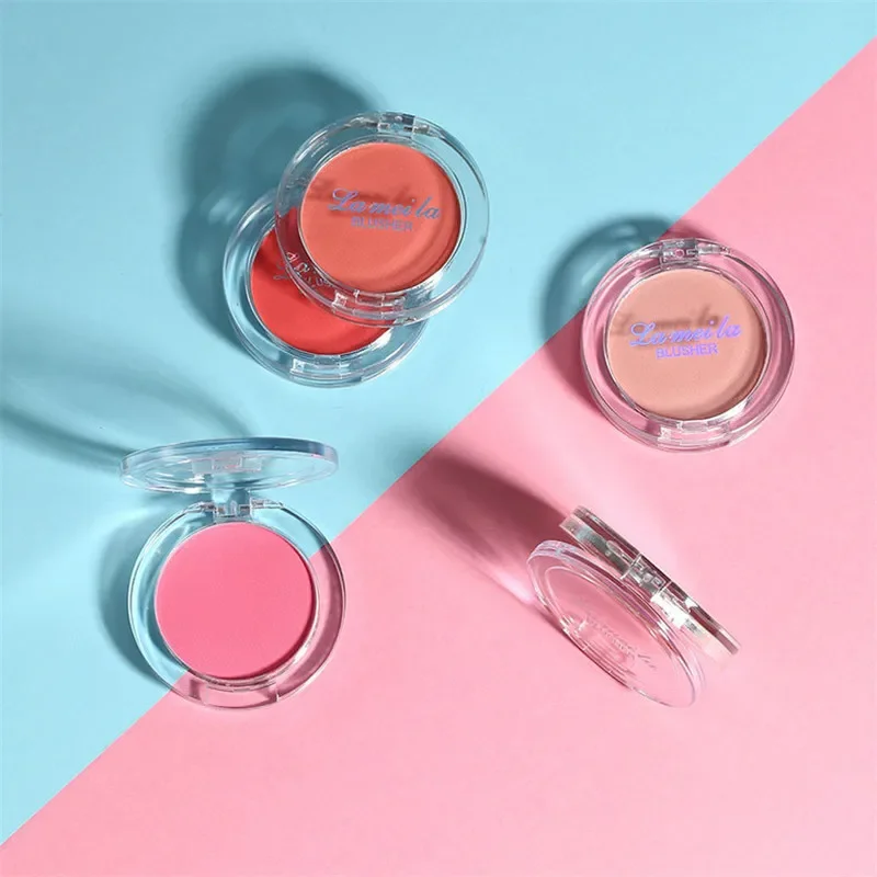 6 Colors Blush Makeup Palette Natural Peach Pink Cheek Tint Waterproof Long Lasting Face Rouge Powder Cosmetic Brighten Skin powder blusher,blush powder,blush plate,facial blusher