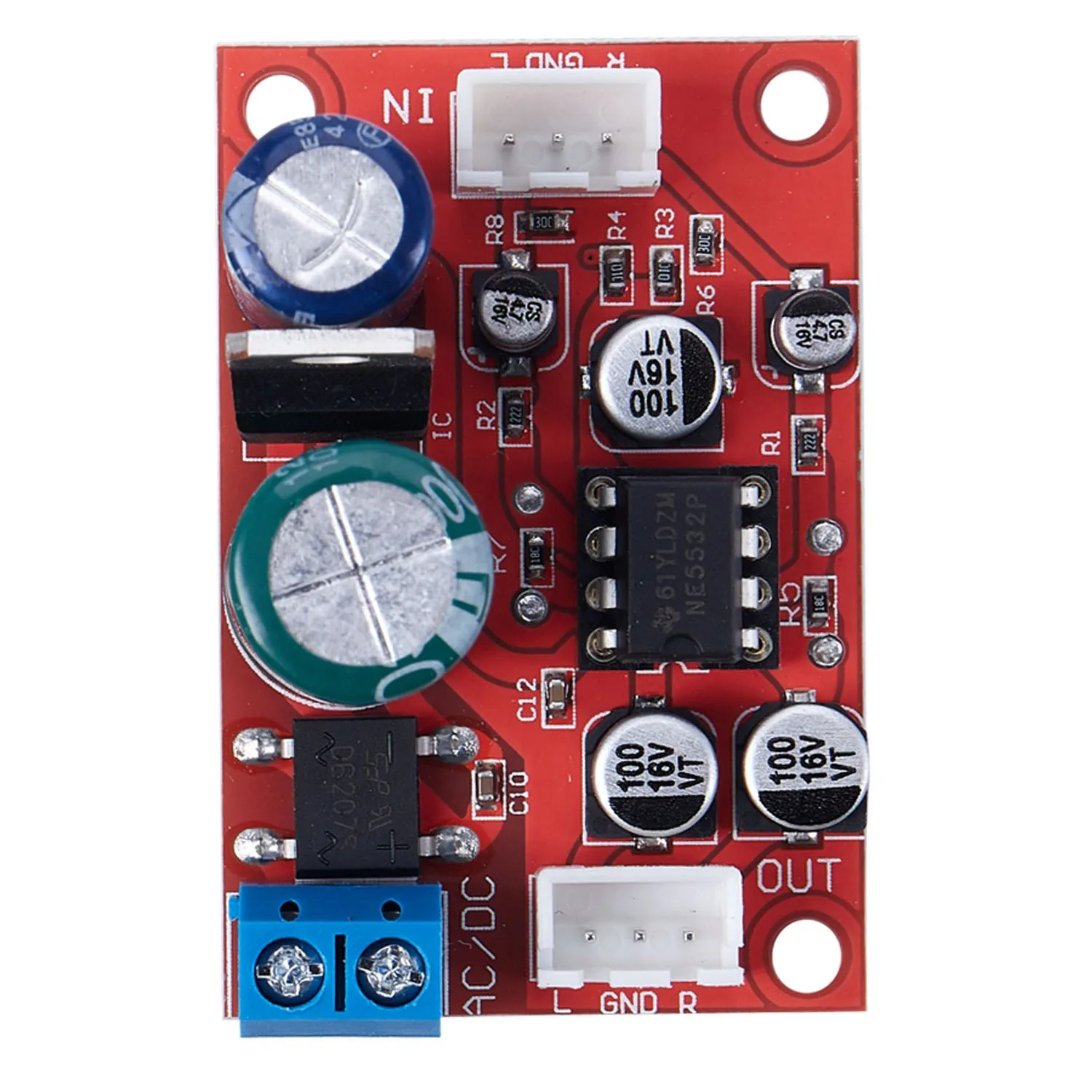 

NE5532 Stereo Pre-amp magnetic head Phono amplifier board Moving Coil Microphone Amps Moudle