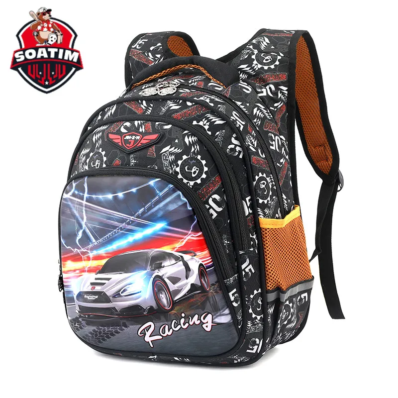Waterproof children School Bags For Girls Boys Kids Schoolbag cartoon 3D Primary Orthopedic school Backpack book bag Grade 1-3-6