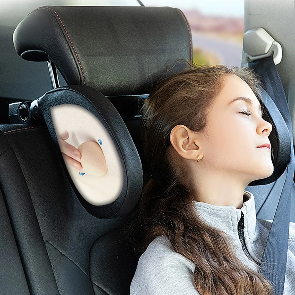 

Car Neck Headrest Pillow Adjustable Angle 180 Degree Support Travel Rest Memory Pillow Car Seat Headrest Pillow for Kids Adults