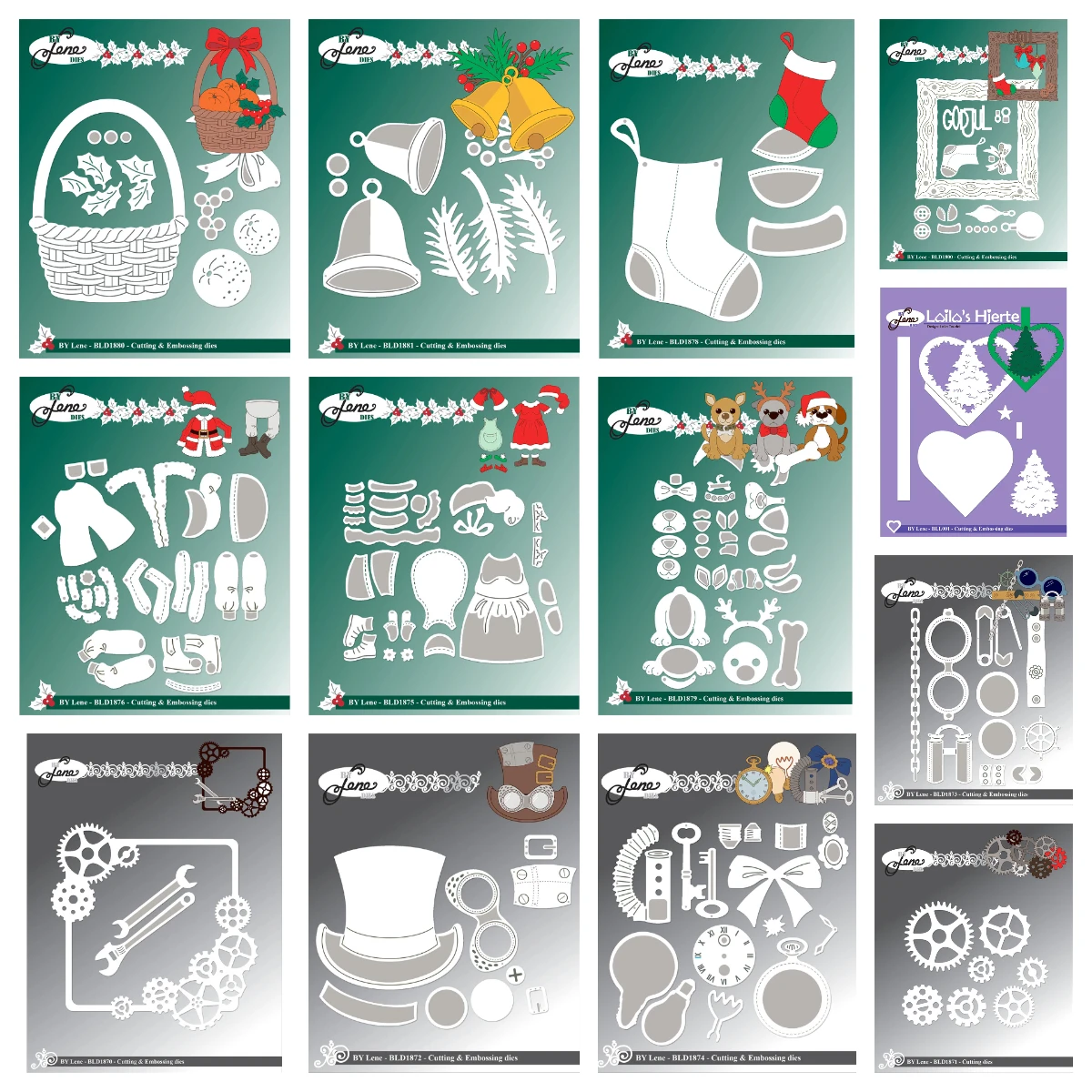 Festive Mailbox Metal Cutting Dies for DIY Holiday Scrapbooking and Decorative Paper Crafting