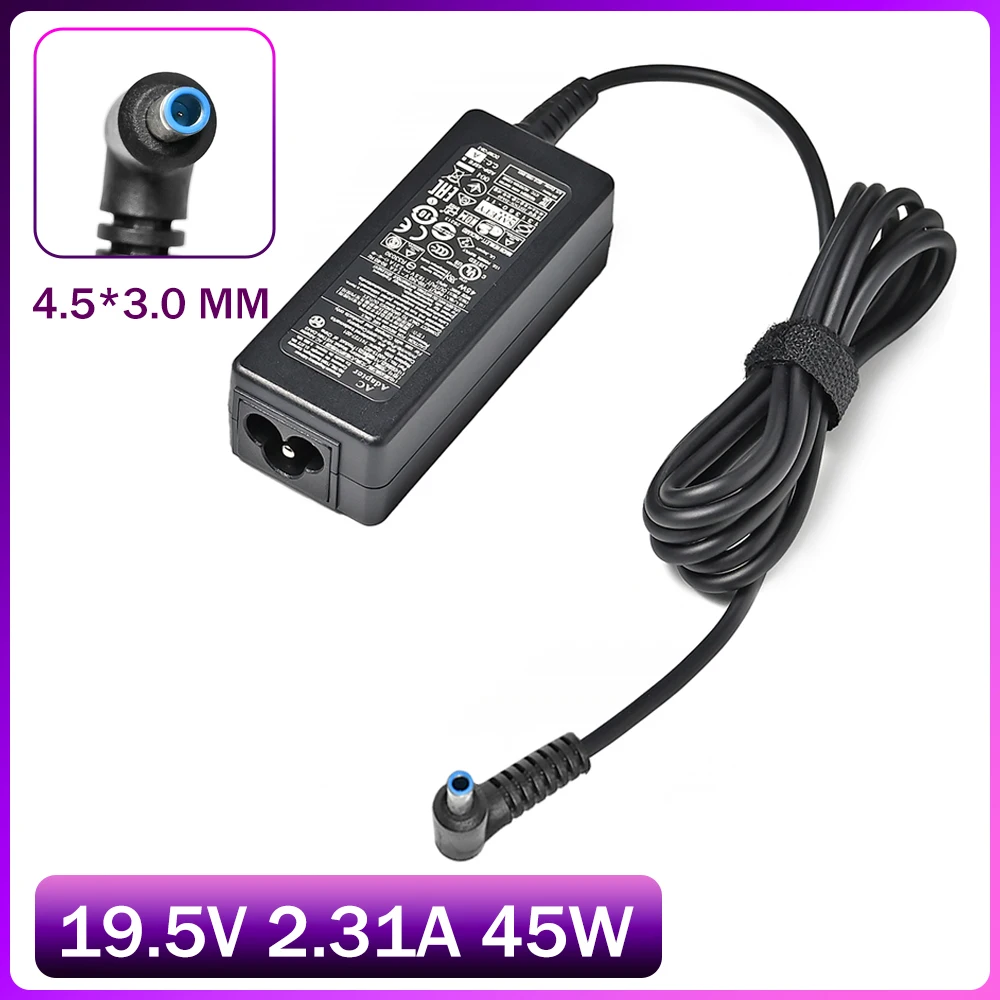 19.5V 2.31A 45W 4.5*3.0mm Laptop Charger Adapter For HP Stream X360 13 ...