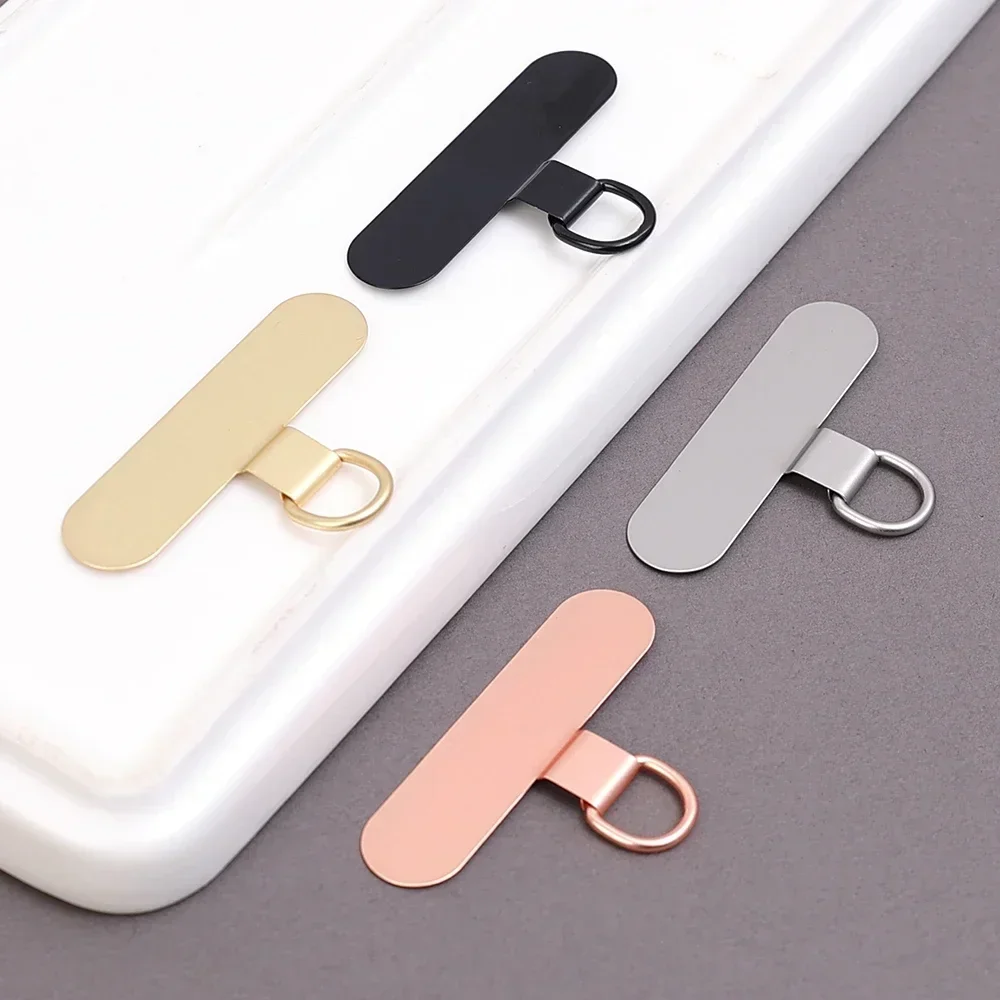 Universal Ultra-Thin Metal Phone Tether Tab - Stainless Steel Replacement Lanyard Straps (Available in 4/2/1 PCS)