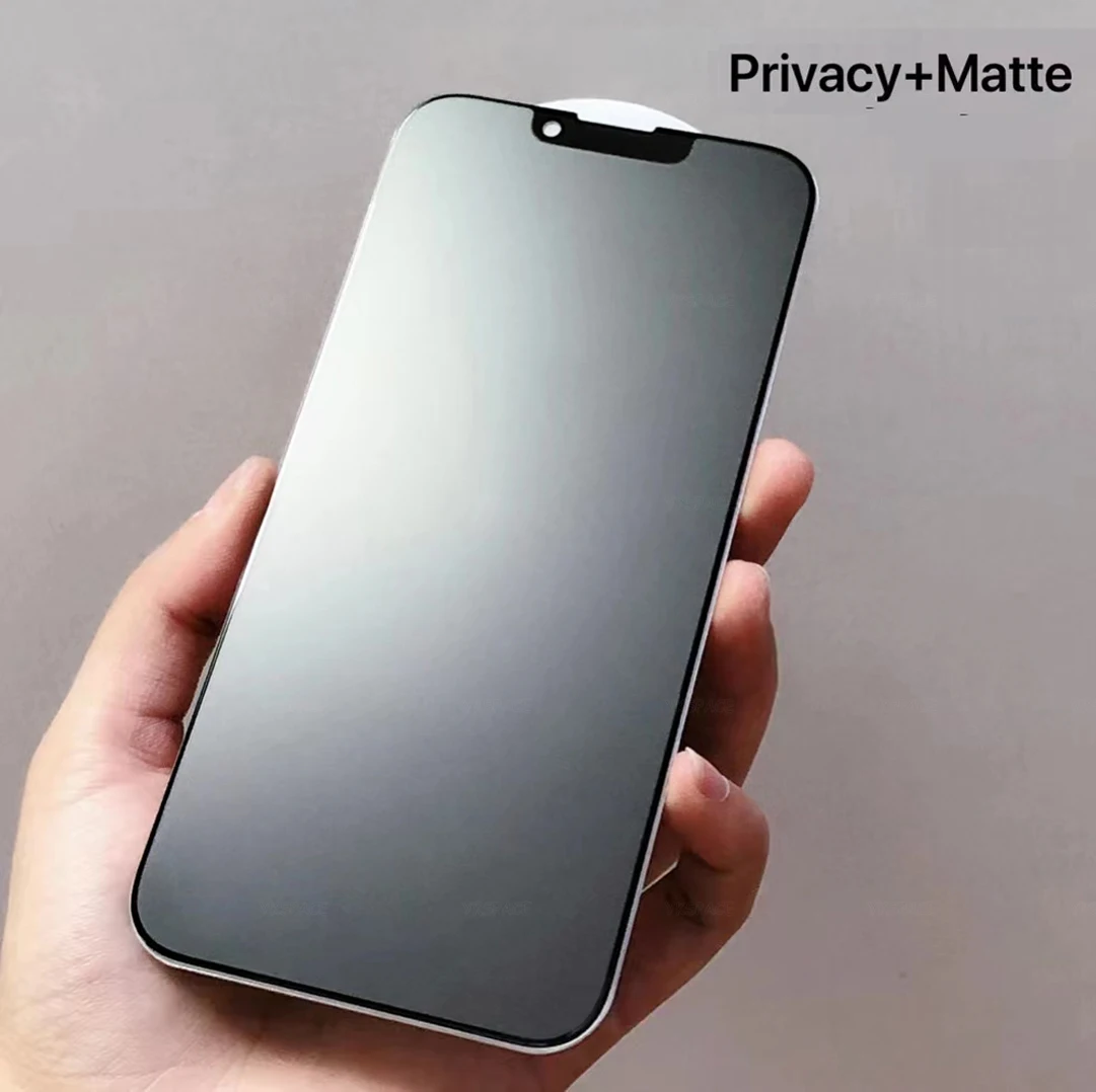 360 Degree 4-Way Privacy 9H Tempered Glass For iPhone 15 14 Plus 13 12 Mini  11 Pro X XR XS MAX Anti Spy Peeping Screen Protector - AliExpress