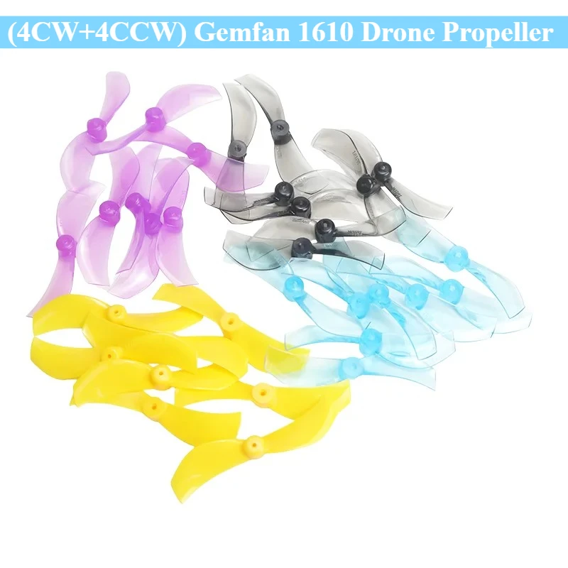 Gemfan 40mm 2-Blade Propellers 4 Pairs PC Material for FPV Micro Drone