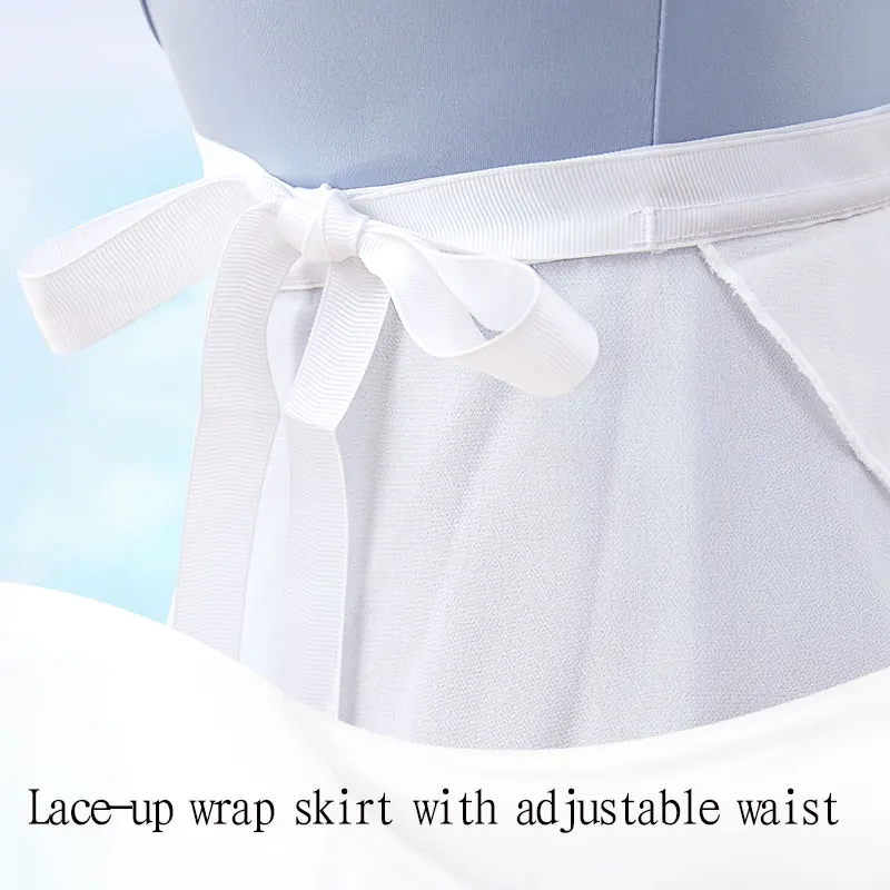 Women Ballet Skirt Women Ballet Skirt Black Chiffon Dance Skirt Girls Dance Wrap Semi-opaque Ballerina Adjustable Tie