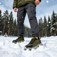 Baasploa Men Winter Shoes 2025 Non-Slip Comfortable Waterproof Hiking Outdoor Sneaker Keep Warm Light Male Walking Shoes