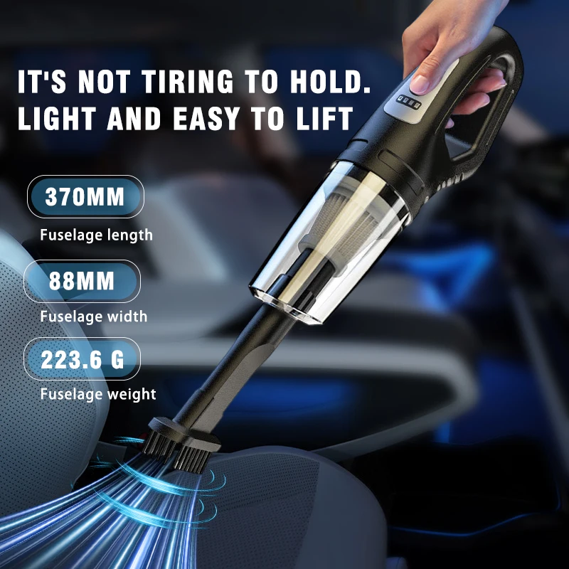 Handheld Cordless Vacuum Cleaner with 3 Suction Head Configuration Car Vacuum Cleaner High Power Mini Upgrade Charging Model