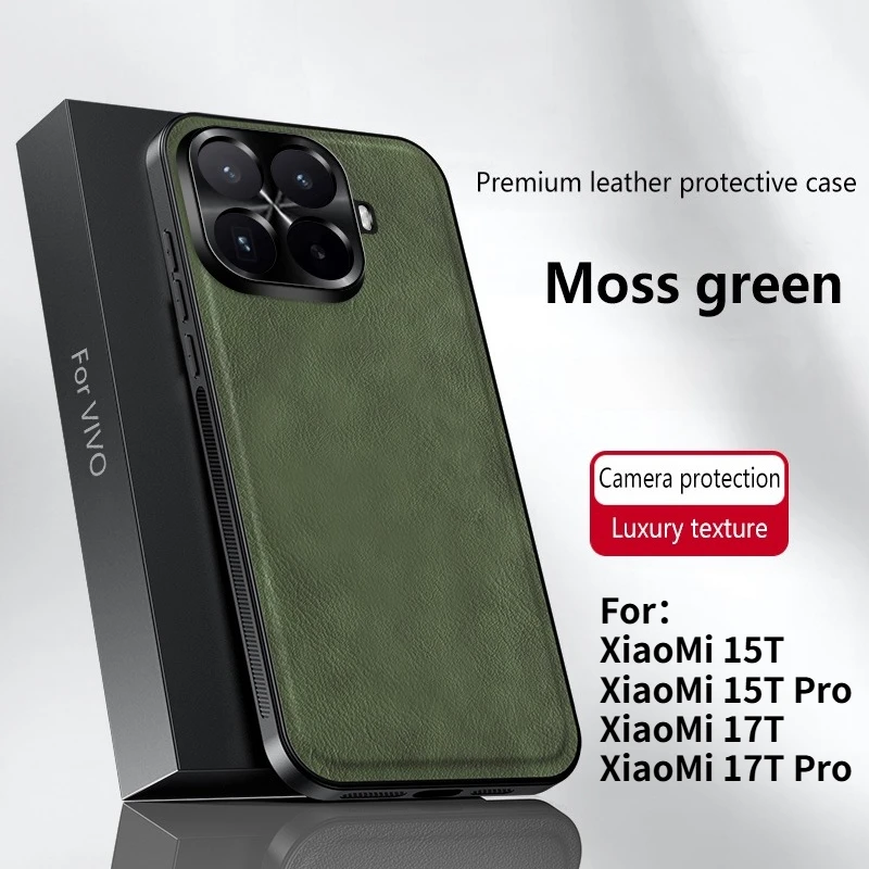 Premium Luxury Leather Anti-Drop Case - Shockproof Bumper Cover