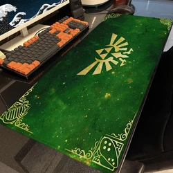 Rubber Mousepad Zeldas Mouse Pads Anime Gamer Cabinet Carpet Stitched Edge Computer Keyboard Mat Pc Extended Non-slip Deskmats