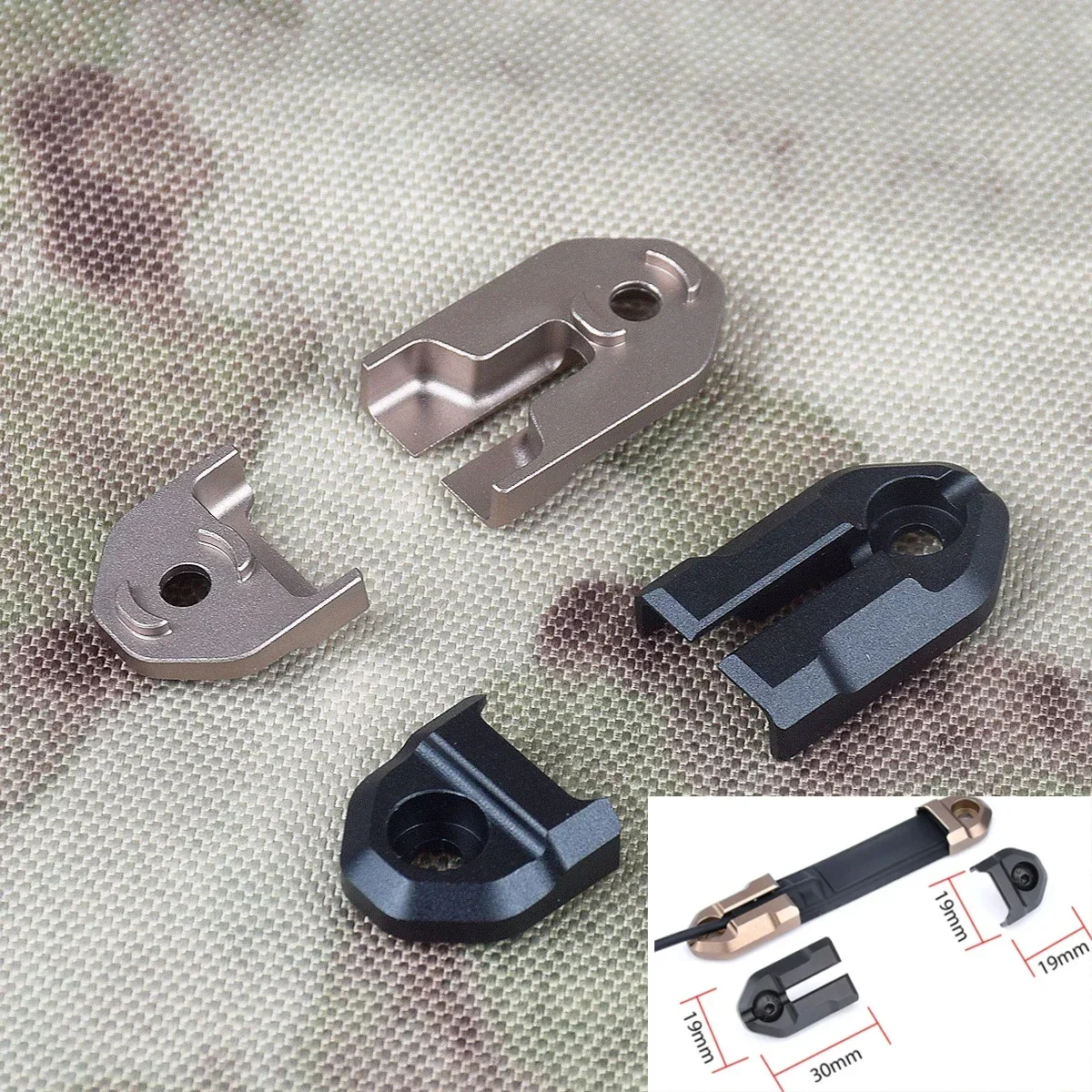 

Surefire ST07 Remote Tape Pressure Pad Switch Fit Mlok Keymod Rail Mount Accessories For M600 M300 M640 Flashlight