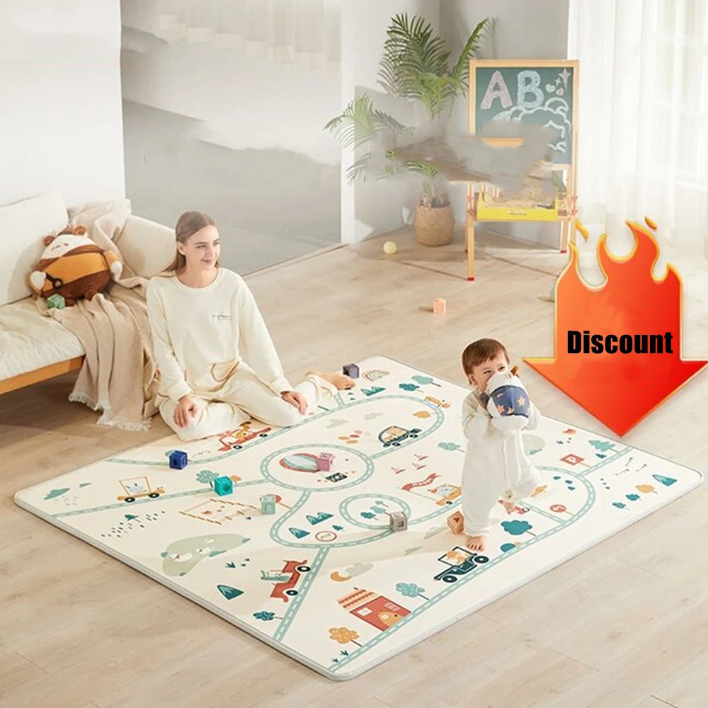 Environmentally Friendly Thick Baby Crawling Play Mats Folding Mat Carpet Play Mat for Children's Safety Rug Gift baby play mat play mat