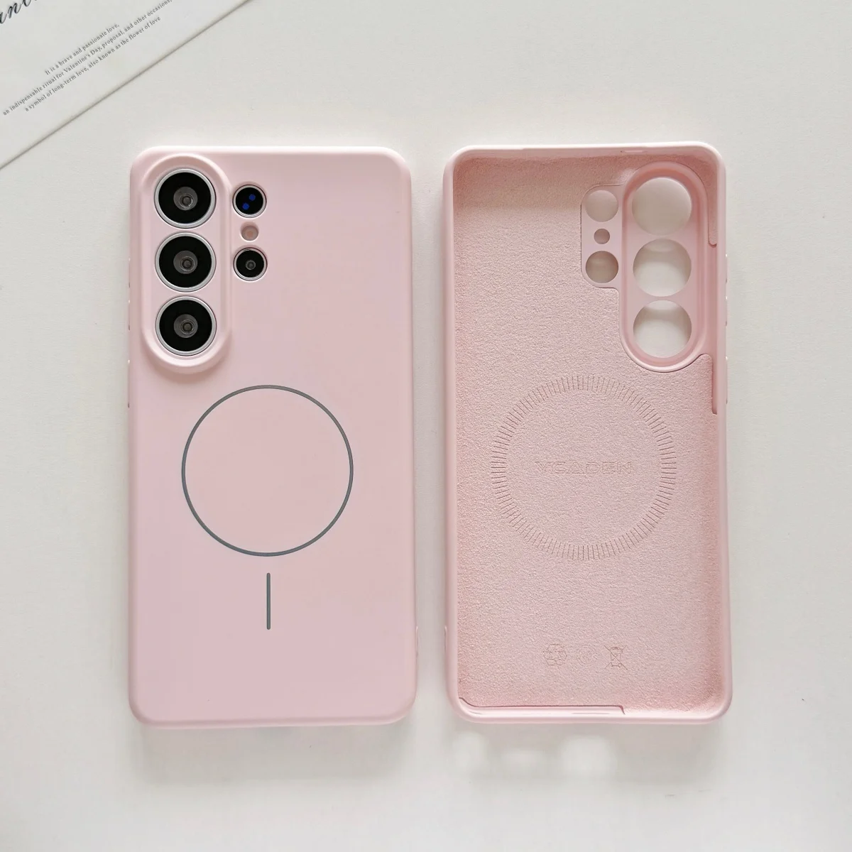 Premium Liquid Silicone Magnetic Phone Case - Solid Color Soft Matte Cover