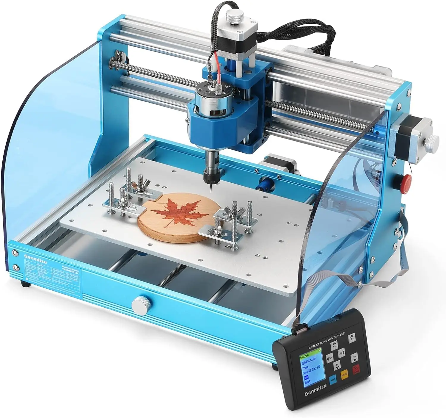

Genmitsu 3018-PROVer V2 Модернизированный Настольный фрезерный станок с ЧПУ с автономным управлением GRBL, концевыми выключателями и аварийной остановкой