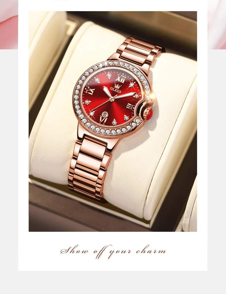 OLEVS 5518 Fashion Luxury Watch For Women description image 4