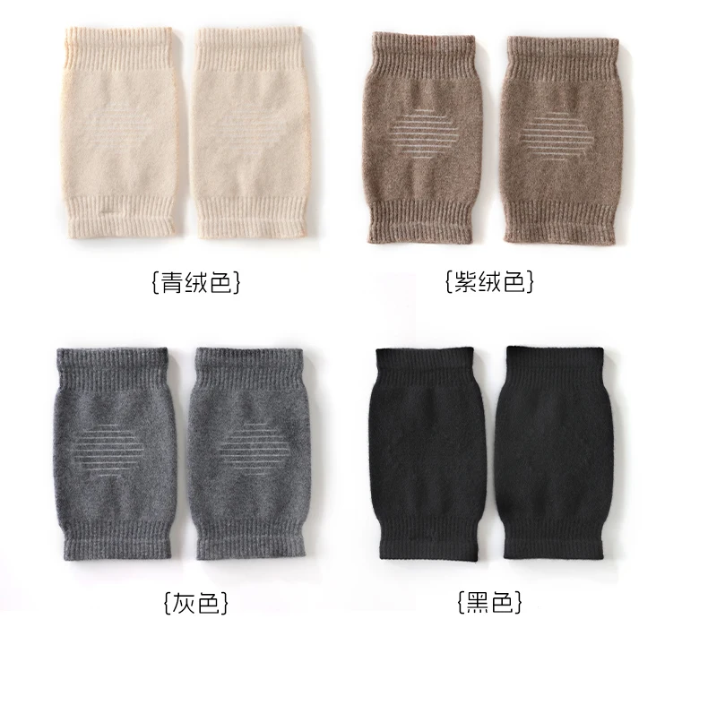 Rutschfeste Knieschoner aus 100 % reinem Kaschmir für Herbst und Winter, Linderung von Gelenkschmerzen, Kniewärmer, Kälteschutz für Männer und Frauen – Detail 7