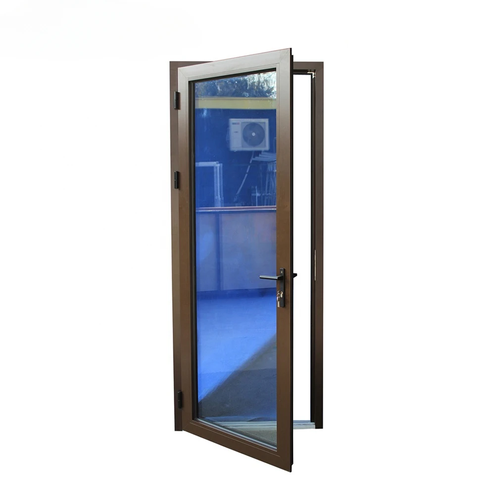 

High Quality Office Double Glass Hinged Front Doors Designs