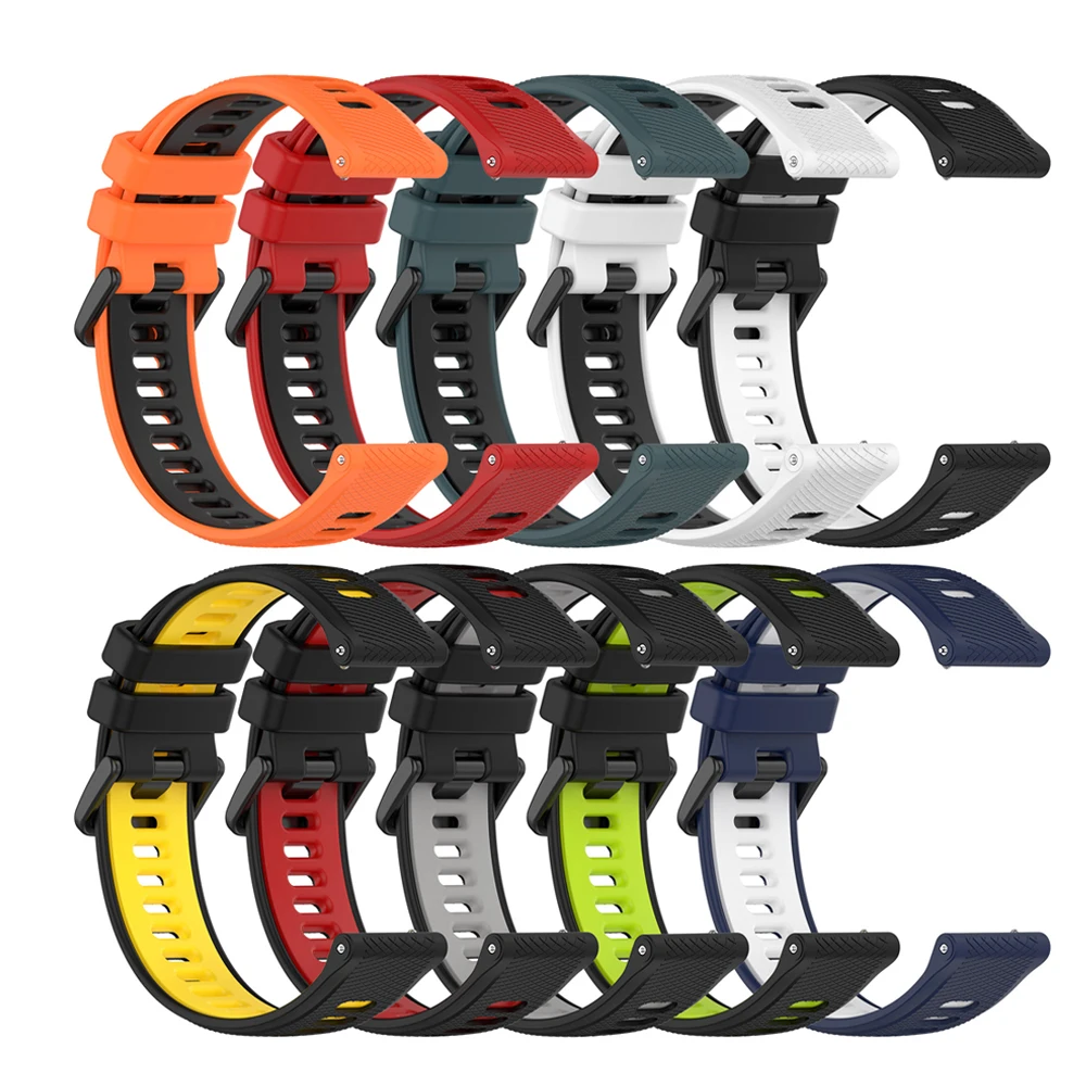 Silicone 22mm Sports Watch Strap - Premium Wristband Replacement