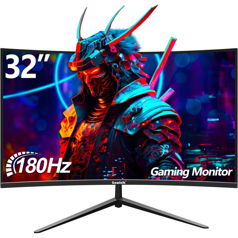 

32" Curved Computer Monitor, 144Hz 165Hz Gaming Display, Full HD 1080p Home Office Business PC Monitor, Ultra-Thin Zero Frame