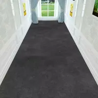 Simple Gray Long Corridor Carpet Non-slip Modern Home Decoration Stair Soft Mat Washable Hotel Corridor Rug Doorway Floor Mats 2