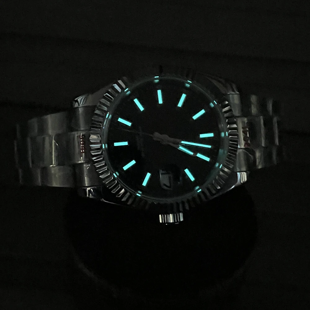 904L Stainless Steel Luxury Mechanical Watch Single Calendar Sapphire 200M Water Resistant Automatic Movement Men's Watch 41mm