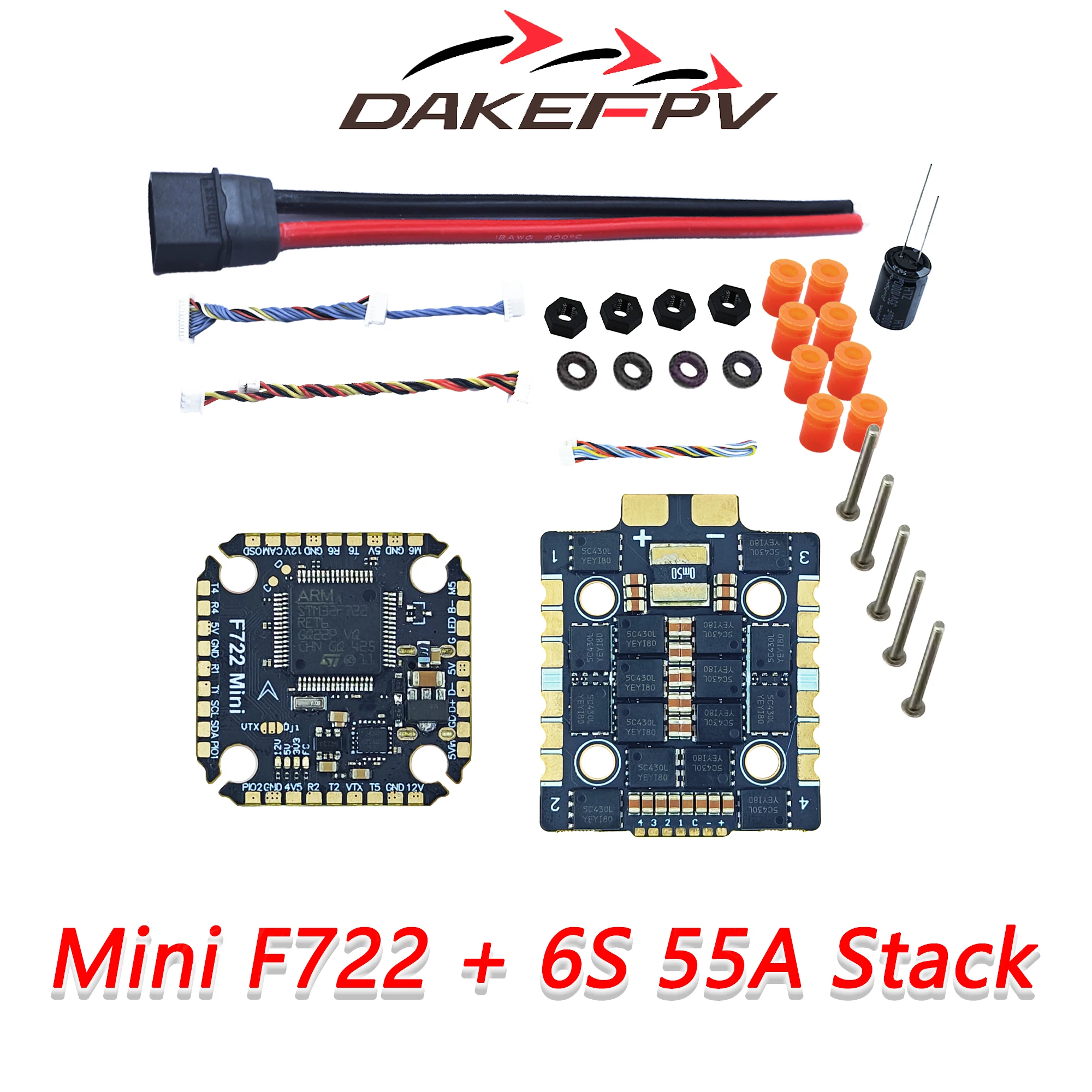 ตัวเลือกสินค้า ชุดควบคุมโดรน F722 ทนทาน สำหรับ FPV ทุกขนาด
