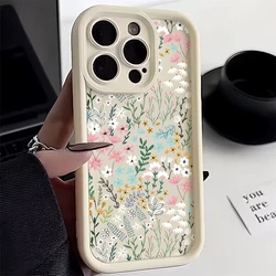 Elegant Pink Bamboo Floral Pattern Phone Case - Protective Bumper Cover - Redmi Note14 4G (Europe) (Antique white)