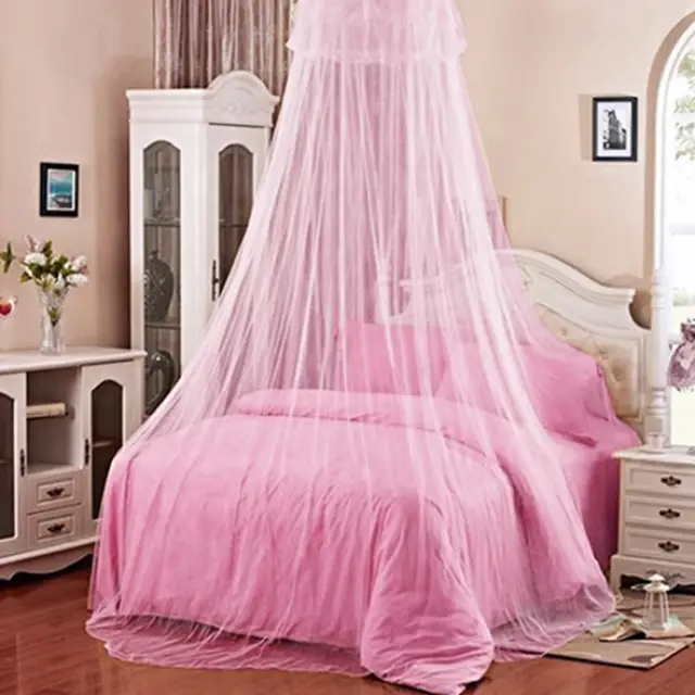 60x250x850cm élégant rond dentelle insecte lit auvent filet rideau femmes fille princesse moustiquaire dôme moustiquaire filet de literie 2