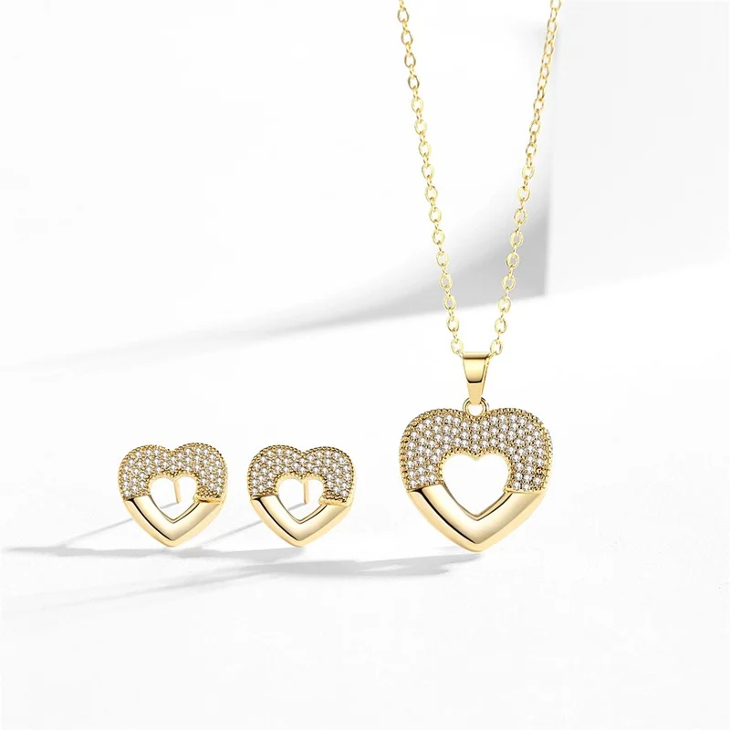Collar De Nota Musical AILUOR | Colgante Corazón De Oro O Plata Con Llave De Sol | Joyería Minimalista Para Mujer | Regalo Original Para Amantes De La Música