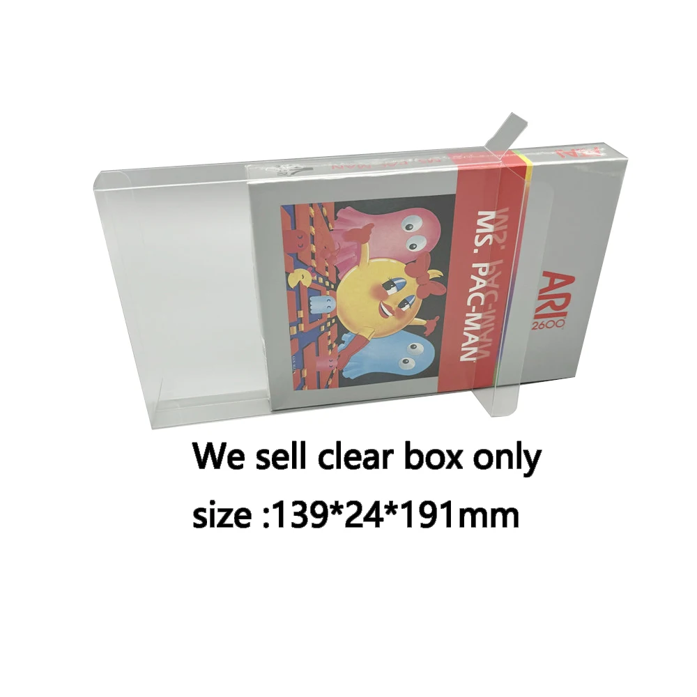 Scatola Trasparente Per Animali Domestici Per Atari 2600 Collezione Di Giochi Display Storage Scatola Protettiva Trasparente