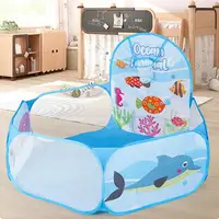 Ball Pit Play Tent Creative Foldable Toddler Ball Pool With Basketball Hoop Ball Pit Fence For Toddler Baby Kid Girls Boys For 2
