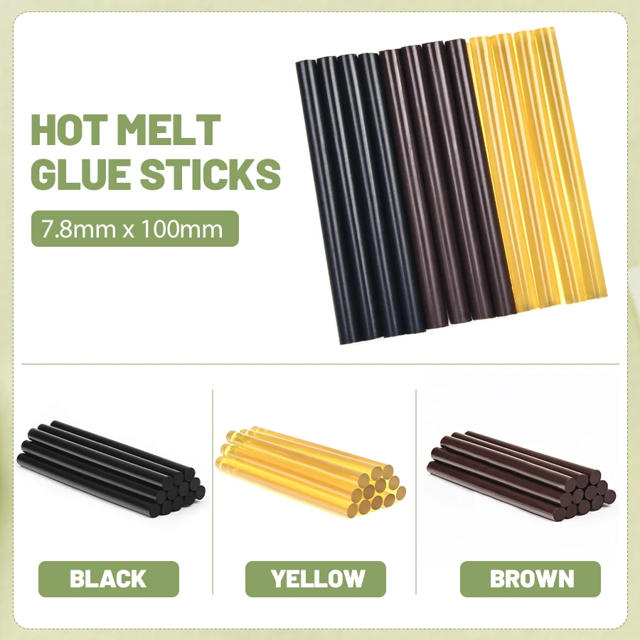 K.S WIGS High Viscosity Transparent Hot Melt Adhesive Super Stick Adhesive High Temperature Resistant Hot Melt 6/12/24P