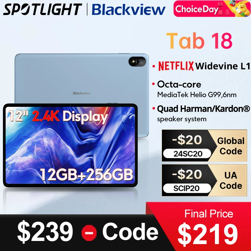 12-дюймовый планшет Blackview Tab 18