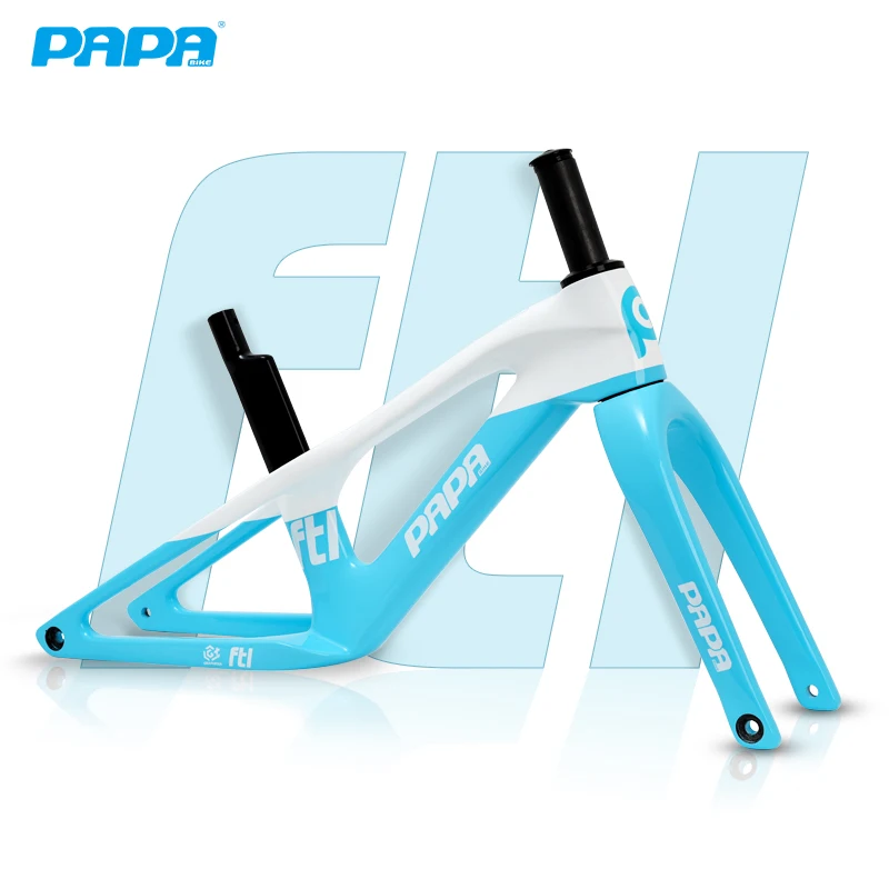 Papabike FTL Carbon Frame Ultralight Double Triangle Carbon Fiber 