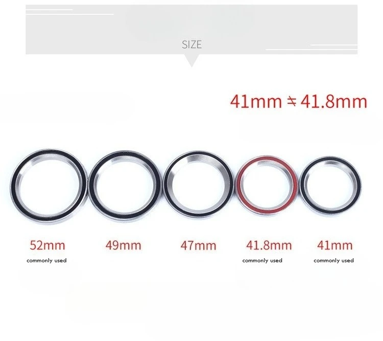 딥 그루브 볼 베어링, 41/41.8/47/49/52mm 밀폐형 크롬 스틸 베어링, 산악 자전거 스틸 베어링, 베어링 수리