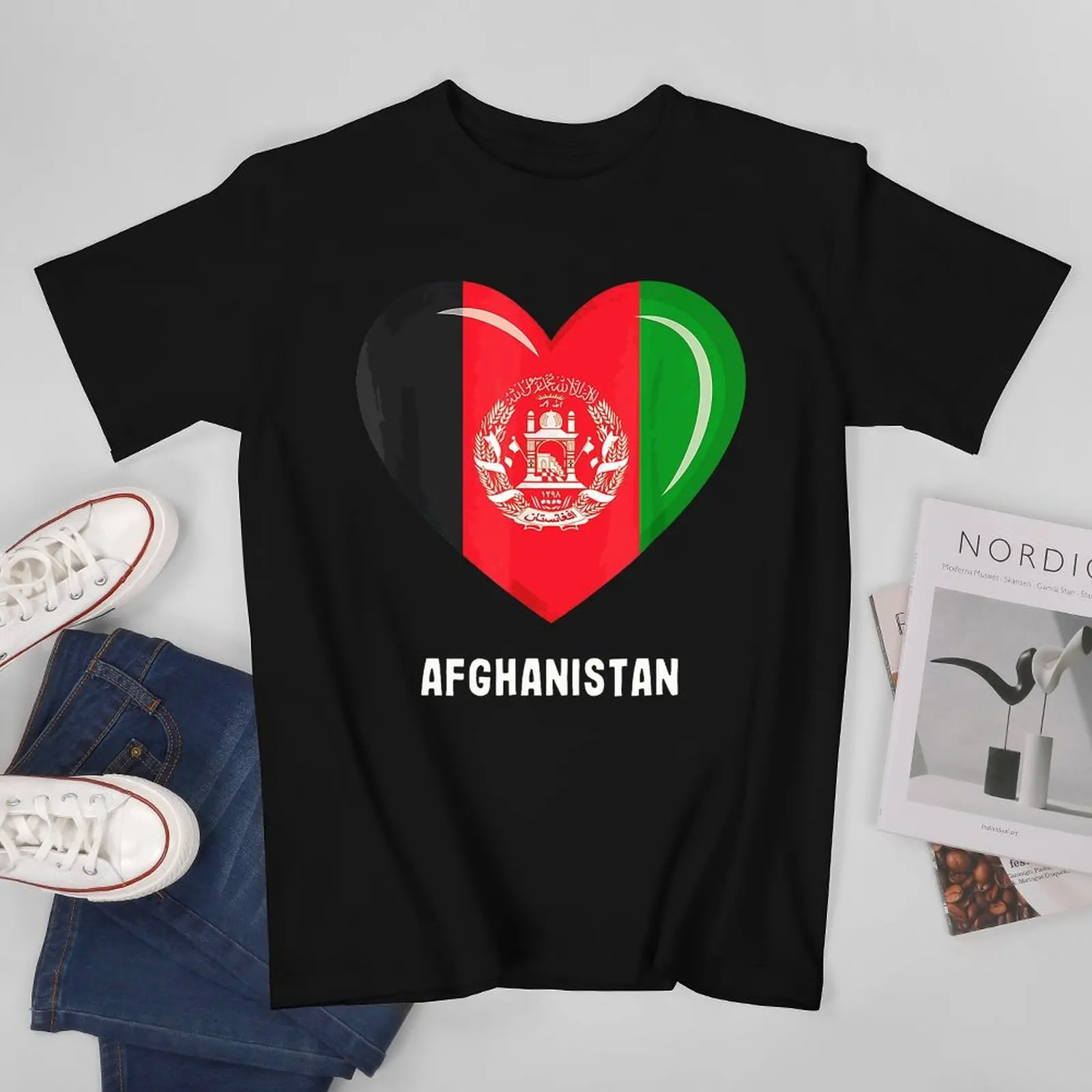 Afghanistan Flag Dry Fit Herren T-Shirt - Schnelltrocknend & Feuchtigkeitsableitend