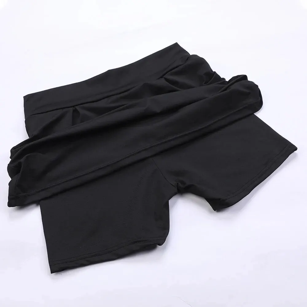 Sports Short Skirt Yoga Shorts Culottes Tennis Skirt High-waist Fitness Running Outdoor