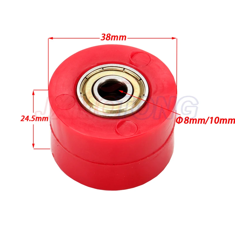 Drive Chain 8/10mm Pulley Roller Slider Tensioner Wheel Guide For CRF YZF EXC RMZ KLX Enduro Dirt Street Bike Motorcycle