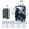 Black panther ferocious animal Thicken Luggage Cover Elasticity Trolley dust cover Suitcase Protection Cover Suitcase Case 5