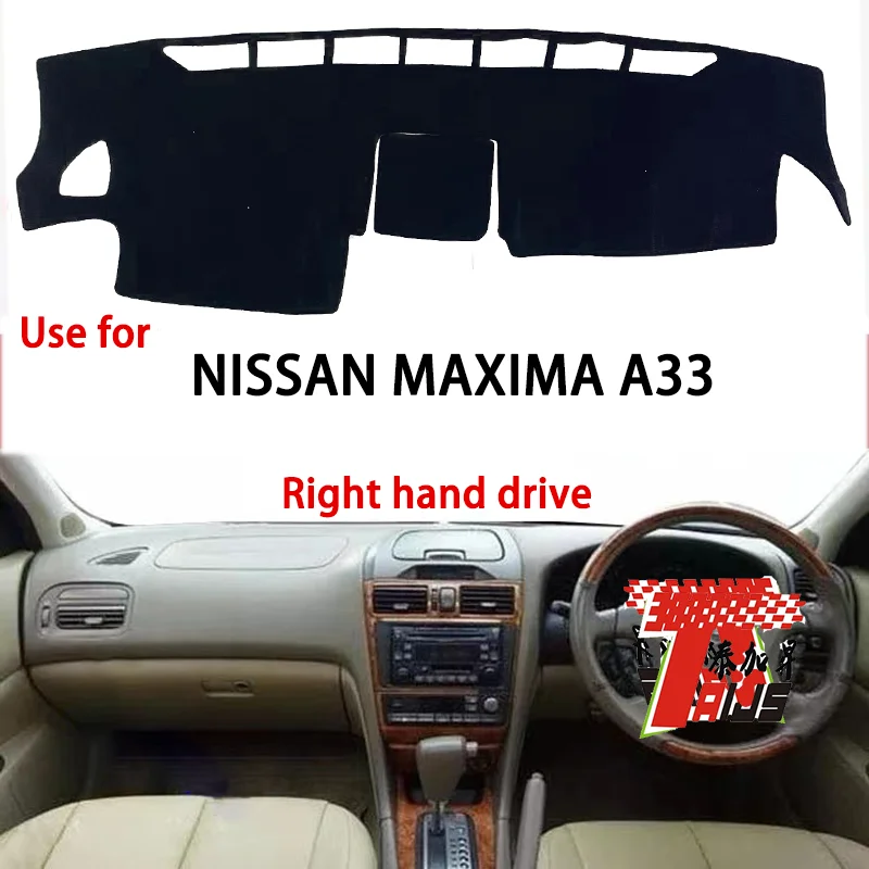 

TAIJS factory high quality Suede dashboard cover for Nissan Maxima A33 Right hand drive hot selling product