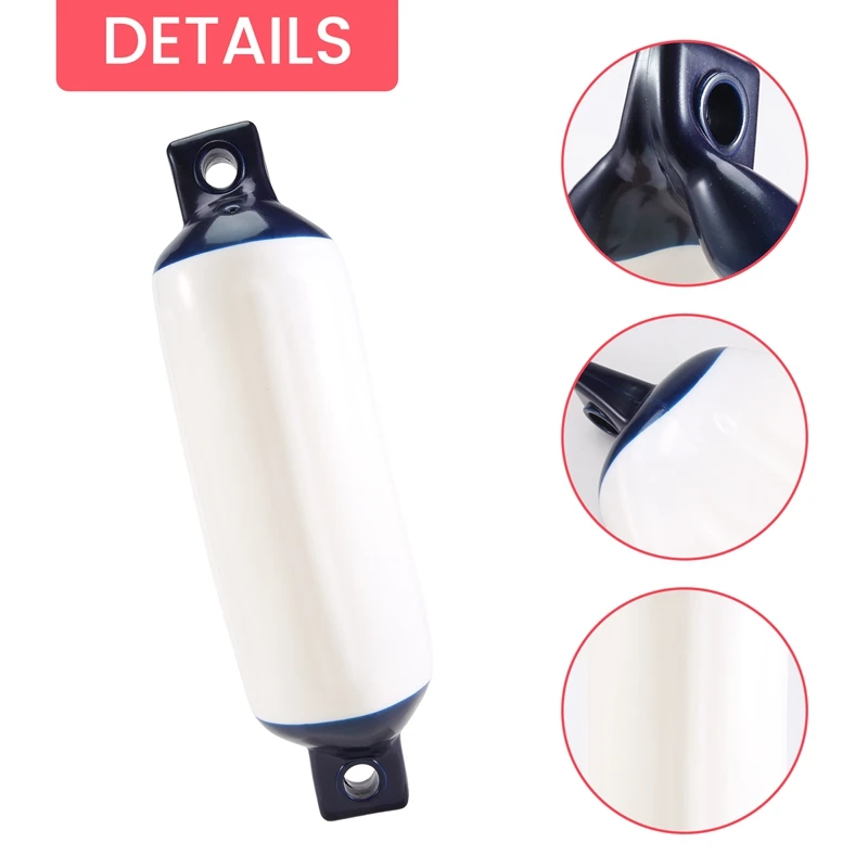 3PCS Inflatable Boat Fender PVC Boat Anchor Bumper Marine Fender For Boat, Sailboat, Cuddy Etc (4.5X16 Inch)