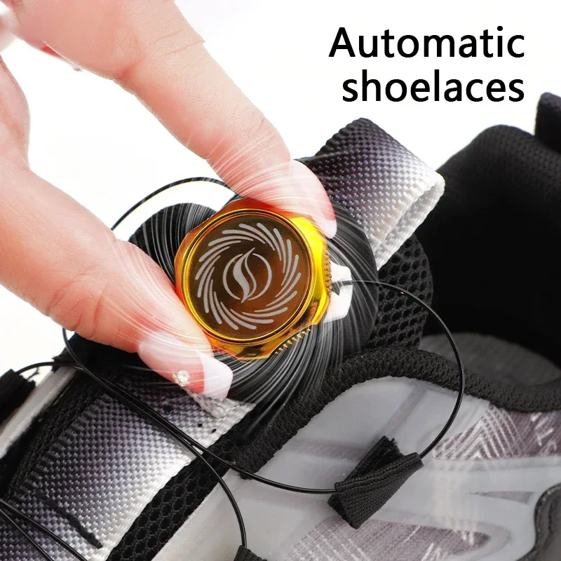 

New Automatic Shoelaces Sneakers Quality Swivel Buckle Shoelace Without Ties Adults Kids Lazy No Tie Shoe Laces Shoe Accessories