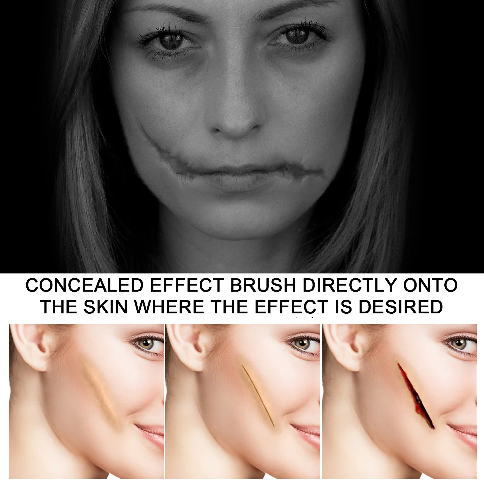 Fake Wound Scar Making Liquid Face Body Skin Simulation Professional Halloween Stage Special Latex Makeup Tool Water Cosmetics 4