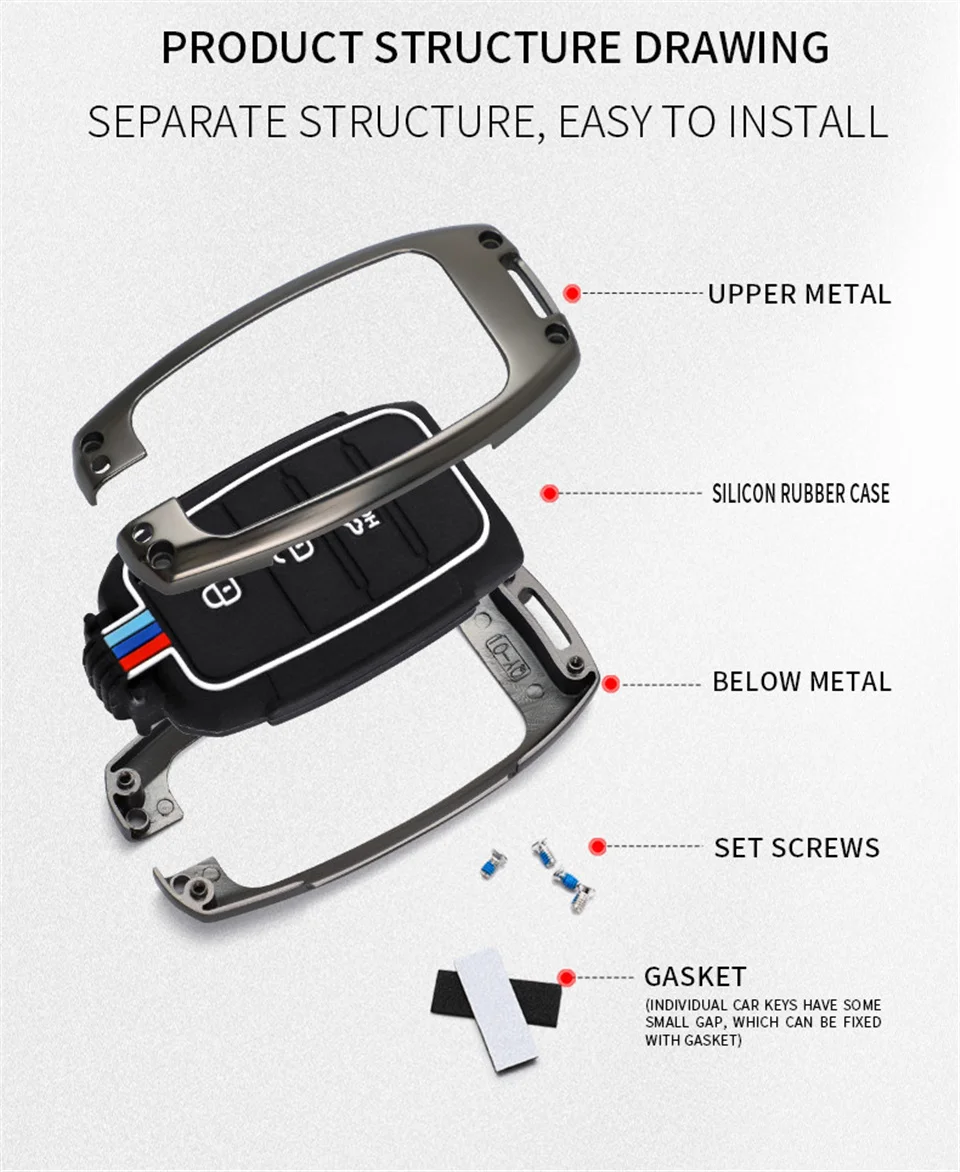 Cover portachiavi per auto a 5 pulsanti per Hyundai/KONA/Encino/Solaris/Azera/Grandeur/Accent/Santa Fe/Palisa L585 portachiavi 11 Cover portachiavi per auto a 5 pulsanti per Hyundai/KONA/Encino/Solaris/Azera/Grandeur/Accent/Santa Fe/Palisa L585 portachiavi - S17679f4f25124929bef9fd2ac9ffe4a0w