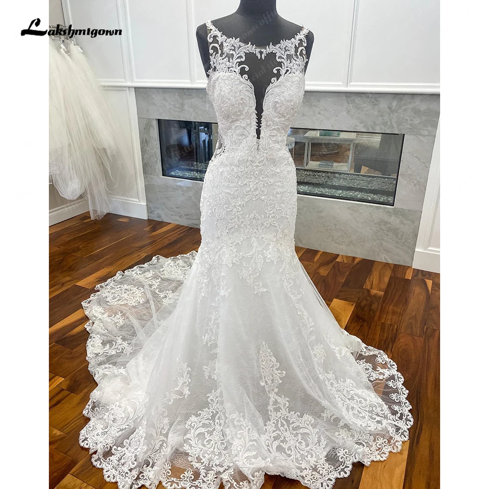 

Lakshmigown кружевные свадебные платья-русалки для женщин 2024 женское платье для церкви богемное свадебное платье Robe de mariee