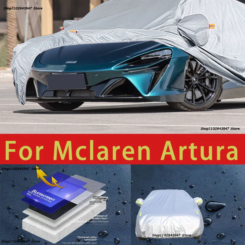 

For Mclaren Artura Outdoor Protection Full Car Covers Snow Cover Sunshade Waterproof Dustproof Exterior Car accessories