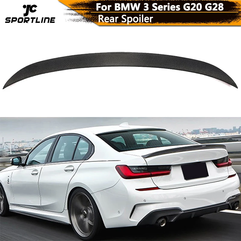 

Car Rear Trunk Boot Lid Wing Spoiler for BMW 3 Series G20 G28 2020-2023 Carbon Fiber Rear Trunk Spoiler Wing