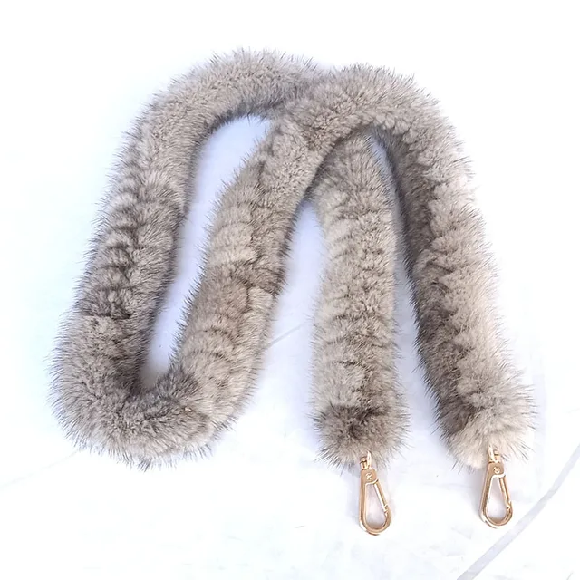 Long Real Mink Fur Bag Strap Replacement